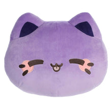 Load image into Gallery viewer, Ube Meowchi Face Pillow 12"