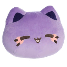 Load image into Gallery viewer, Ube Meowchi Face Pillow 12"