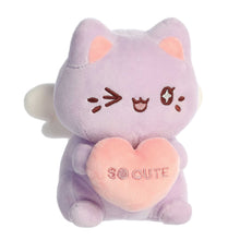 Load image into Gallery viewer, Lavender Candy Heart Meowchi 7"