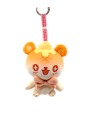 Load image into Gallery viewer, Butter Bear Peachibii Keychain Plush - *PRE-ORDER*