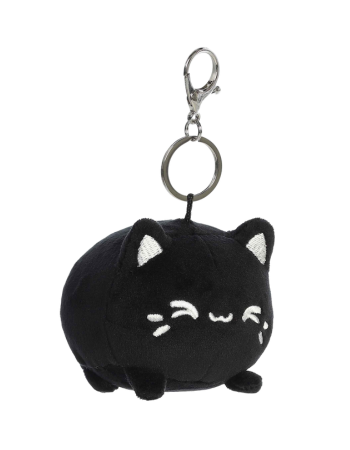 Black Sesame Mini Meowchi Keychain Plush – Tasty Peach Studios