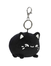 Load image into Gallery viewer, Black Sesame Mini Meowchi Keychain Plush