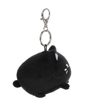 Load image into Gallery viewer, Black Sesame Mini Meowchi Keychain Plush