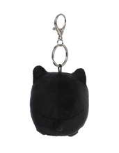 Load image into Gallery viewer, Black Sesame Mini Meowchi Keychain Plush