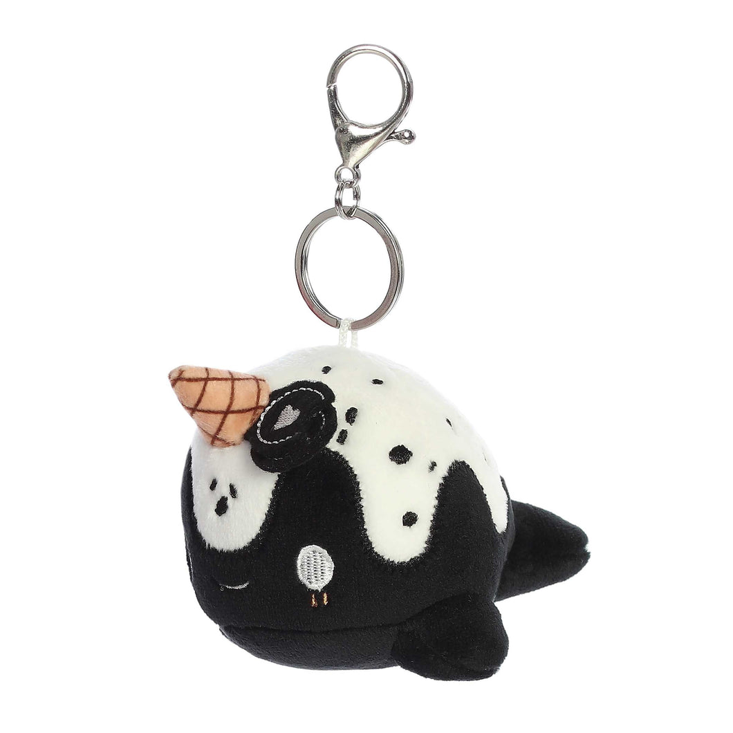 iscream mini squishem narwhal plushie bubble gum scented backpack clip SCENTCO Oh So Yummy Buddies, Creamsicle Plush Cream Nomwhal plush Iscream Bubble Gum Scented Plushie