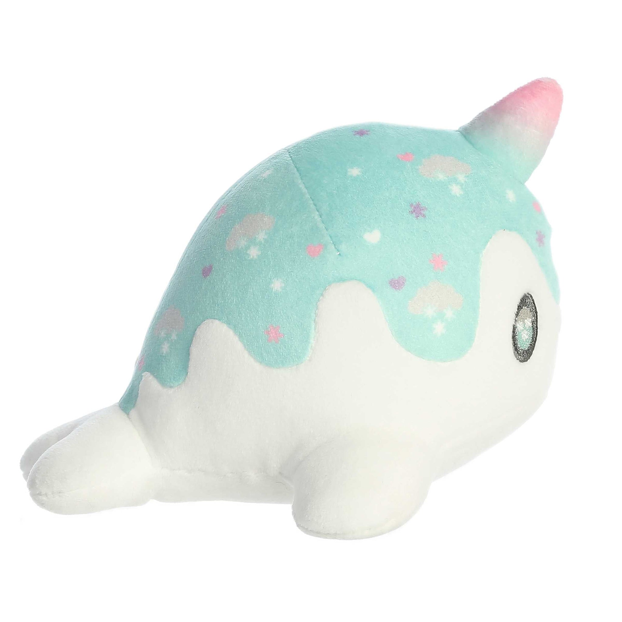 Snowfall Nomwhal Plush | Holiday 2024 – Tasty Peach Studios