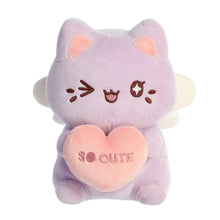 Load image into Gallery viewer, Lavender Candy Heart Meowchi 7&quot;
