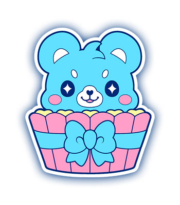 Blue Cupcake Aoikuma Vinyl Sticker