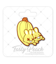 Load image into Gallery viewer, "Bunana" Bunnies Enamel Pin
