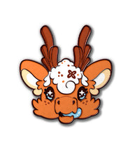 Load image into Gallery viewer, Chai Tea Dragon Head Kofi Pin Club Enamel Pin
