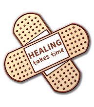 Load image into Gallery viewer, &quot;Healing Takes Time&quot; Kofi Pin Club Enamel Pin
