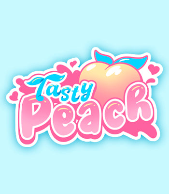Tasty Peach New Logo Vinyl Sticker