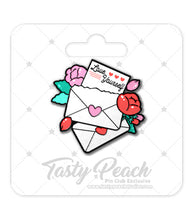 Load image into Gallery viewer, &quot;Love Yourself&quot; Letters and Flowers Kofi Pin Club Enamel Pin
