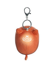 Load image into Gallery viewer, Mini Meowchi Keychain Plush - Catpuccino
