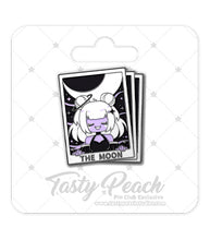 Load image into Gallery viewer, The Moon Tarot Card Kofi Pin Club Enamel Pin
