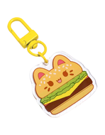Cheeseburger Meowchi Mini Trinket Keychain