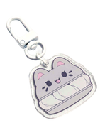 Earl Grey Macaron Meowchi Mini Trinket Keychain