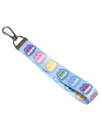 Pastel Macaron Meowchi Mini Wristlet | Mini Lanyard