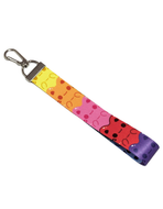 Rainbow Gummy Meowchi Mini Wristlet | Mini Lanyard