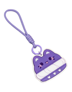 Ube Macaron Meowchi Trinket Keychain