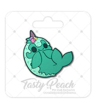 Load image into Gallery viewer, Spring Tulip Nomwhal Kofi Pin Club Enamel Pin
