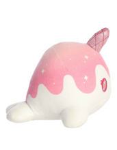 Load image into Gallery viewer, Crystal Rose Quartz Nomwhal Plush 7&quot;
