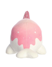 Load image into Gallery viewer, Crystal Rose Quartz Nomwhal Plush 7&quot;
