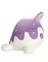 Load image into Gallery viewer, Crystal Amethyst Nomwhal Plush 7&quot;
