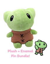 Load image into Gallery viewer, Gobbo Peachibii Plush &amp; Pin Bundle - *PRE-ORDER*
