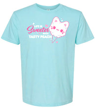 Load image into Gallery viewer, &#39;Life is Sweeter&#39; Cotton Candy Meowchi Tee
