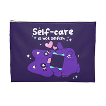 Load image into Gallery viewer, Self-care is not Selfish Accessory Pouch
