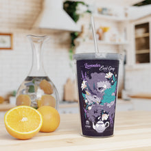 Load image into Gallery viewer, &#39;Blooming Tea&#39; Lavender Earl Grey Dragon Tumbler w/ Straw
