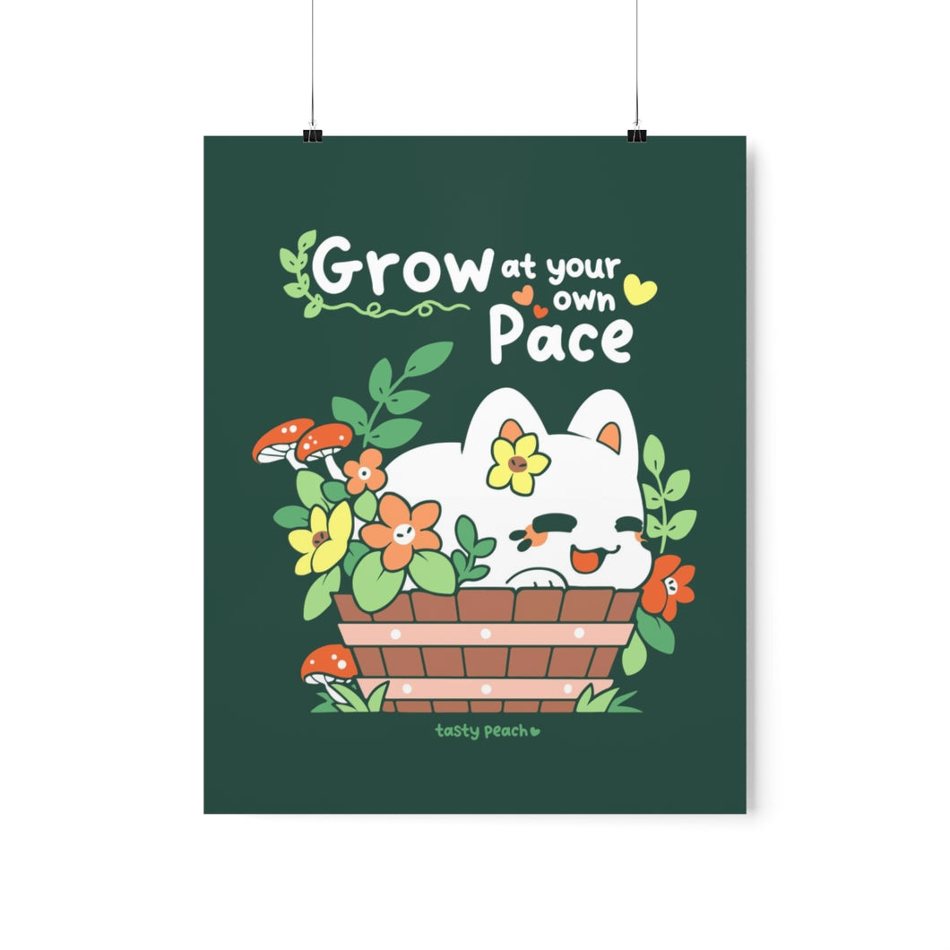 Grow at your own Pace Matte Poster