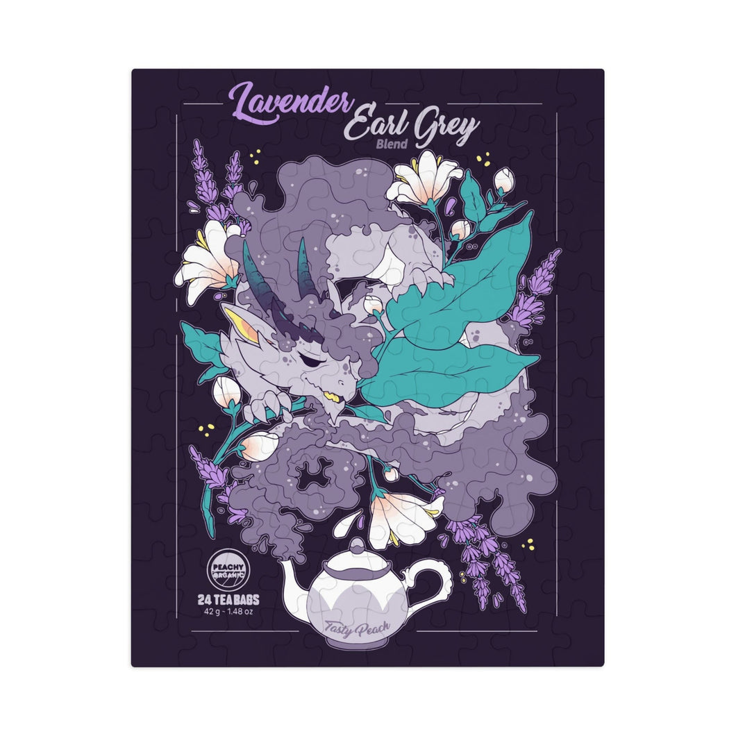 'Blooming Tea' Lavender Earl Grey Dragon Jigsaw Puzzle - 110 - Piece
