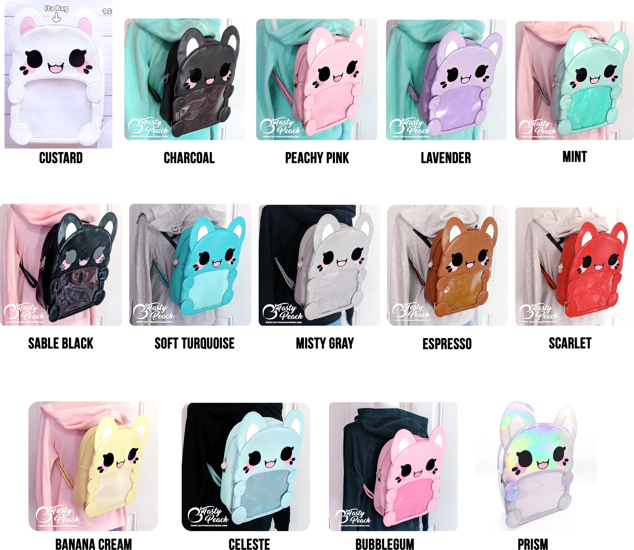 Meowchi Ita Bag Insert Tasty Peach Studios