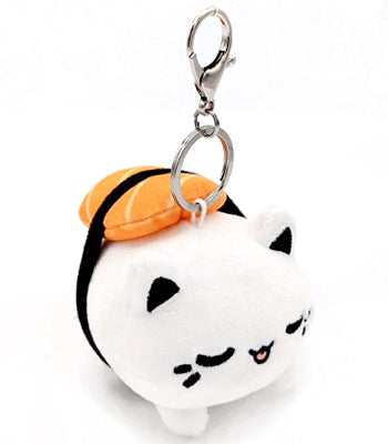 Salmon Sushi Mini Meowchi Keychain Plush 3.5