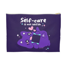 Load image into Gallery viewer, Self-care is not Selfish Accessory Pouch
