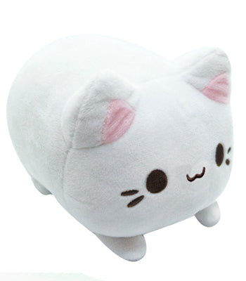 White cat plush