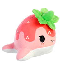 Load image into Gallery viewer, Strawberry Nomwhal Plush 7&quot;
