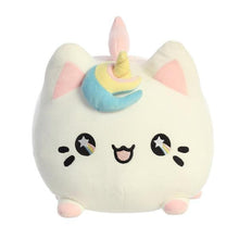 Load image into Gallery viewer, giant kawaii cat plush with unicorn features
